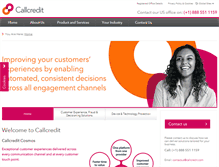 Tablet Screenshot of callcredit.com